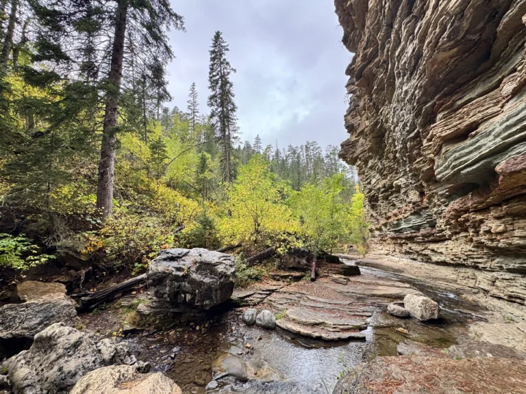 Devil's Bathrub hike in Spearfish Canyon. Spearfish, South Dakota