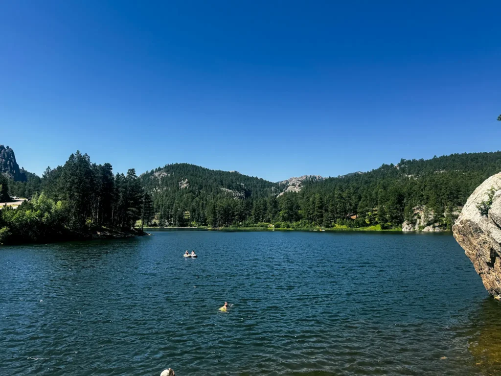 Horsethief lake in Black Hills of South Dakota