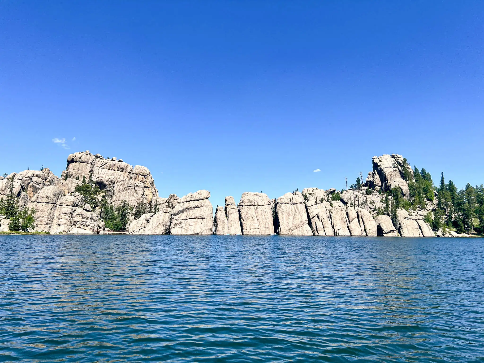 Sylvan Lake at Custer State Park. Custer, South Dakota