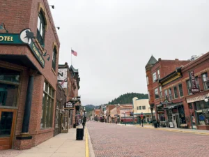 Historic Main Street in Deadwood South Dakota