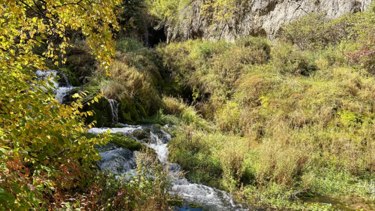 Roughlock Falls in Spearfish Canyon. Spearfish, South Dakota
