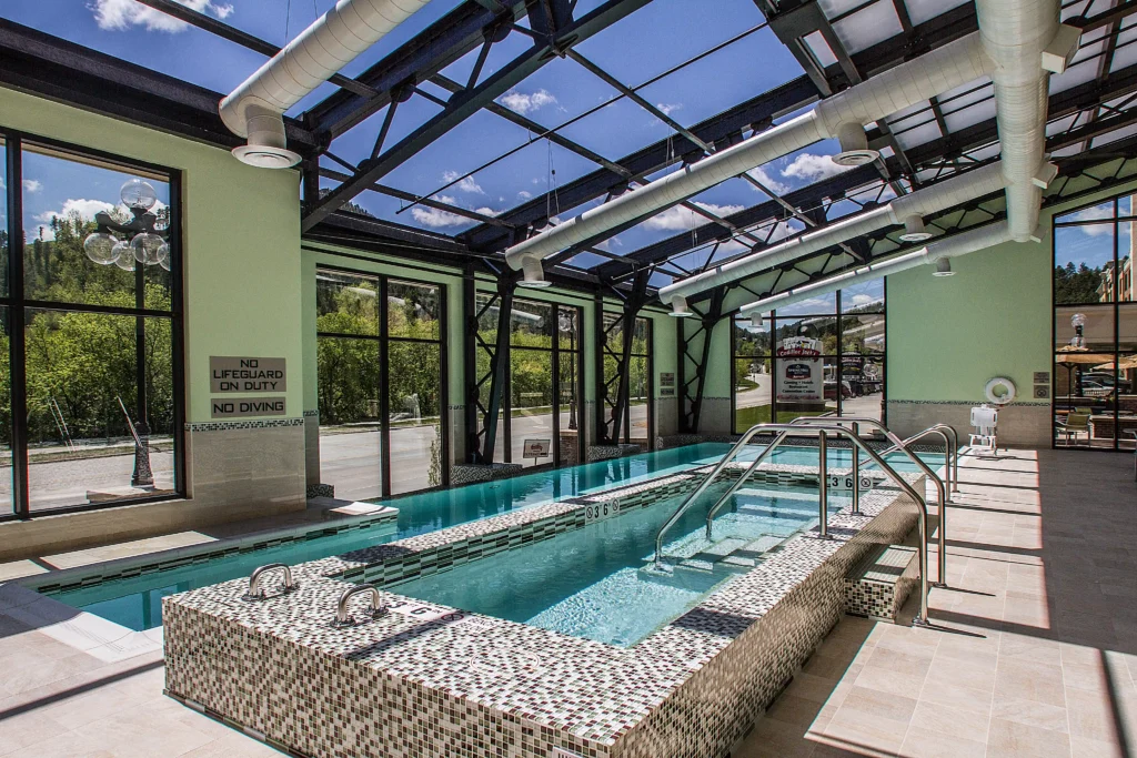 SpringHill Suites by Marriott Pool in Deadwood South Dakota at Cadillac Jack's Gaming Resort